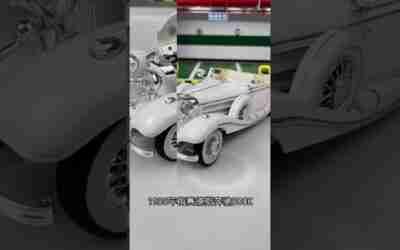 Circle brother car model toy Mercedes-Benz 500K classic car #shorts