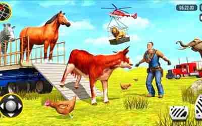 Farm animal transporter game. animal transport truck Driving game. Animal transport android gameplay