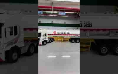 circle brother car model toy oil tanker #car model #shorts
