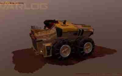 Warlog Futuristic military amphibious transport 3d Model