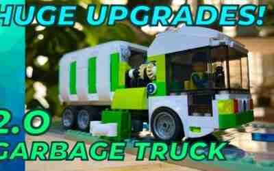 New & improved Lego City Garbage Truck ? with working side loader!