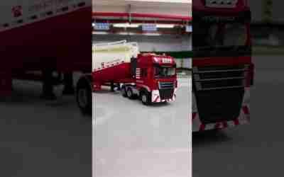 circle brother car model toy cement tank truck #car model #shorts