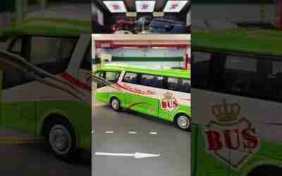 Xiaodouwa car model city bus bus car model children's toy simulation car #shorts