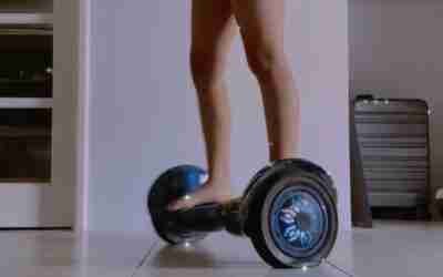My cousin on her hoverboard on her birthday!