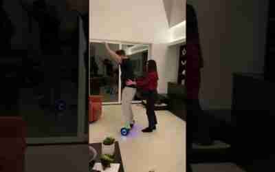 Guy Loses Balance and Falls While Riding Hoverboard For First Time – 1289993