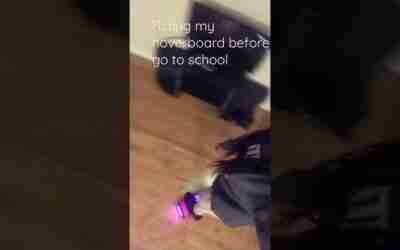 When you want to ride your hoverboard before you leave