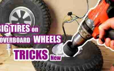 New TRICKS to put BIG TIRES on Hoverboard WHEELS