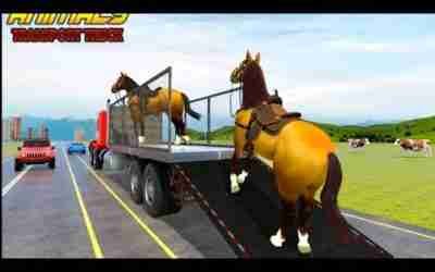 FARM ANIMAL TRANSPORT TRUCK #2- RHINOS TRANSPORT GAME PLAY ( ANDRIOD ,SOS )