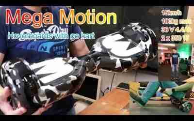 Mega Motion Hoverboards with go kart first use and demo by Benson Chik 2021