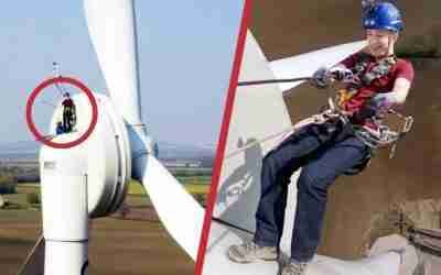 Taking The Emergency Exit From A Wind Turbine