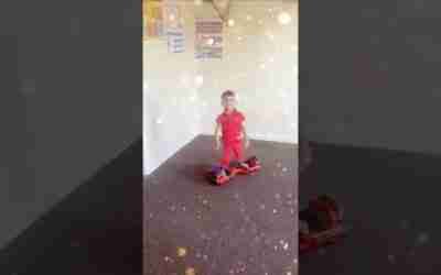Two two two Tamil short// toddler zooms around house on hoverboard