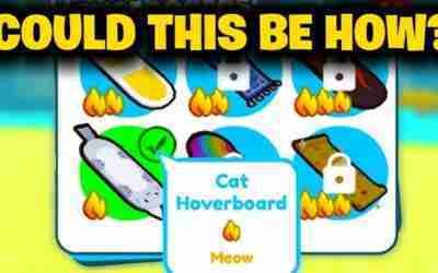 Is This HOW To UNLOCK The CAT HOVERBOARD In Pet Simulator X