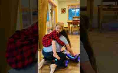 AMAZING SISTERS PIGGY BACK RIDE HOVERBOARD pt3 || PINAY USA