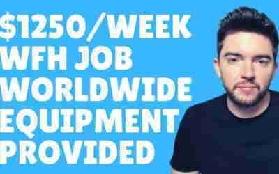 $1250/Week Non-Phone Work-From-Home Job Worldwide Equipment Provided 2022