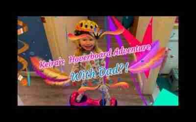Keira's Hoverboard Adventure with DAD!?!?  Round & Round we Go!! #BuiltByBo