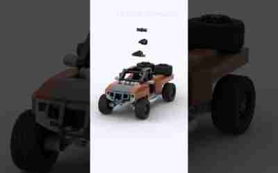 LEGO MOC Vehicle:  Offroader Building Animation #shorts #legomoc #afol