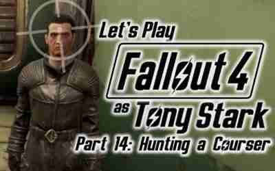 Let's Play Fallout 4 as Tony Stark (SURVIVAL) Part 14: Hunting a Courser