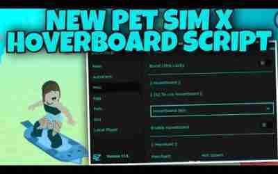 NEW HOVERBOARD SKINS SCRIPT PET SIM X VERY OP | ARCEUS X V2 SCRIPT