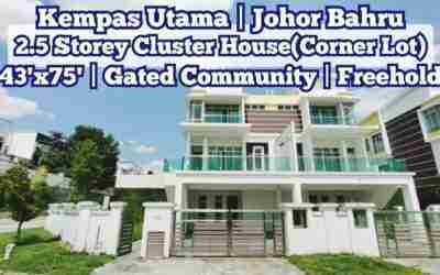Kempas Utama | Johor Bahru? AllNew 2.5-Storey Cluster House(CornerLot)?