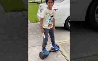 First Time Riding HoverBoard #Shorts #youtube #youtubeshorts #hoverboard