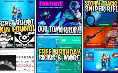 *NEW* Fortnite: "Mecha" SKIN/EVENT LEAKS! Storm Scout Sniper, CATTUS HILL POI, FREE Birthday Rewards