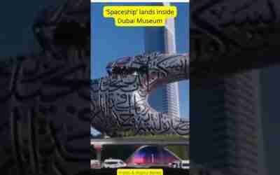 ‘Spaceship’ lands inside Dubai Museum | Dubai’s Museum of the Future| Museum of the Future#dubai