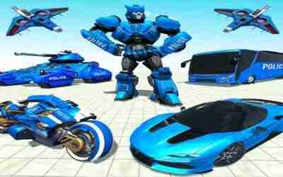 Police Bus Robot Wars Transforming Robot Battle – Android iOS Gameplay