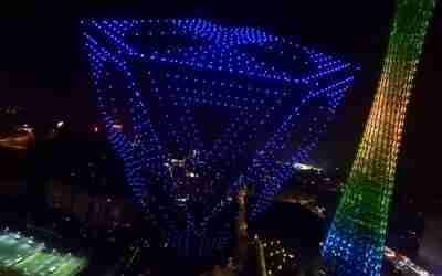 LC EHANG: Futuristic drone show promoting video game