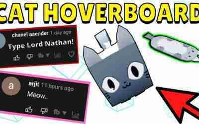 Trying To Get Cat Hoverboard Using Only YOUR Comments in Pet Simulator X Roblox