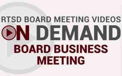 February 22, 2022 RTSD School Board Business Meeting