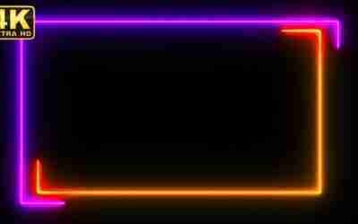 Neon Light Frame Multi color frames light frames neon light square frame light up neon effect free