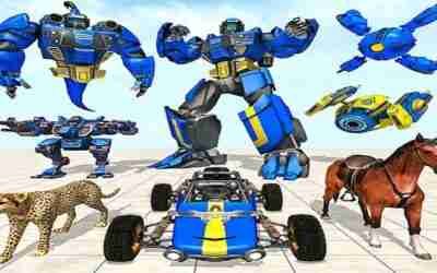 US Flying Ghost Robot Car Games 2022 – Android iOS Gameplay