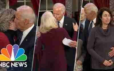 Is Joe Biden's Touchiness Out Of Touch? Revisit His Mock Swear-Ins | NBC News