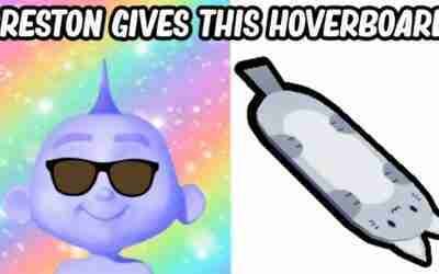 Preston gave you this hoverboard in Pet Simulator X: