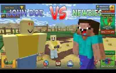 Pixel Gun 3D John Doe VS Newbies