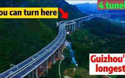 Huohua Bridge, Guizhou's longest bridge with most piers