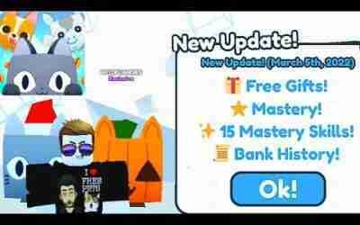 Pet simulator x new update 15 Mastery Skills, Bank History, Steampunk Hoverboard, Tier 6, new ranks.