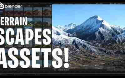Blender Terrain Scapes Assets – Quick Look!