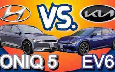 Hyundai IONIQ 5 VS Kia EV6 electric car comparison