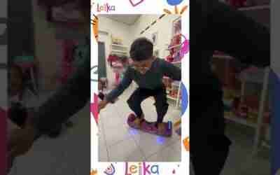 NANTANG TIM NAIK HOVERBOARD  #shorts #leika