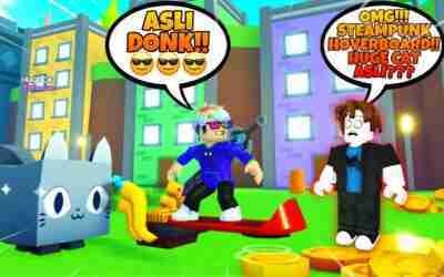 REAKSI ORANG KETIKA LIHAT HUGE CAT ASLI & STEAMPUNK HOVERBOARD! (Pet Simulator X) – Roblox Indonesia