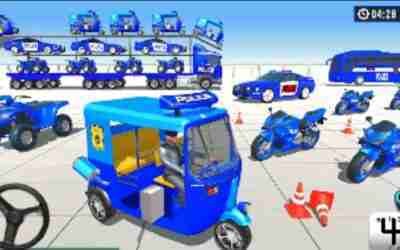 Police Tuk Tuk Auto Transport Android Gamepaly — Foptex gaming