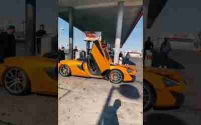 Gas pump blast fully damage car #cars #shorts