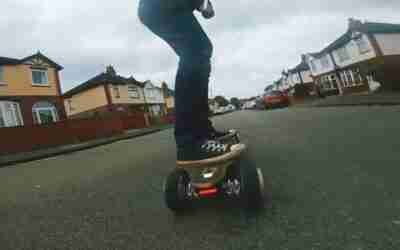 DIY Electric Skateboard made from hoverboards
