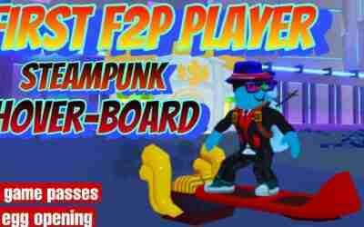 First F2P Player To Get The SteamPunk HoverBoard #petsimx #roblox