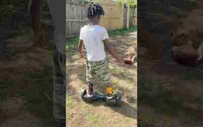 Riding on our hoverboards