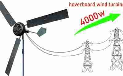 I turn a Hoverboard into 220v eletric Wind Turbine generator