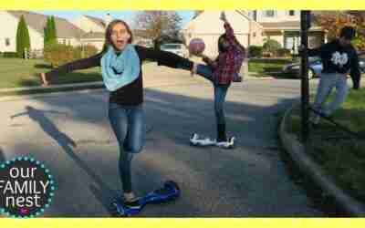 PLAYING BASKETBALL ON HOVERBOARDS