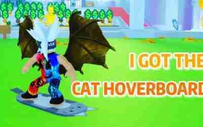 I got the Cat Hoverboard on Roblox Pet Simulator X !