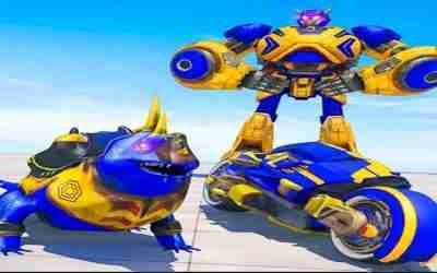 Robot Multiple Transform: Flying Lizard Motorcycle Robot Games – Android iOS Gameplay